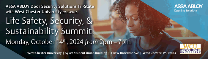 Door Security Solutions Tri-State with West Chester University presents: Life Safety, Security & Sustainability Summit